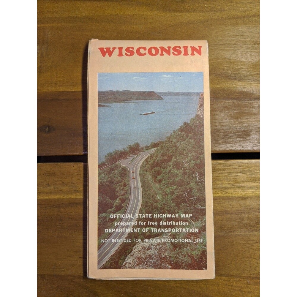 Vintage 1985-1986 Wisconsin Official State Highway Map